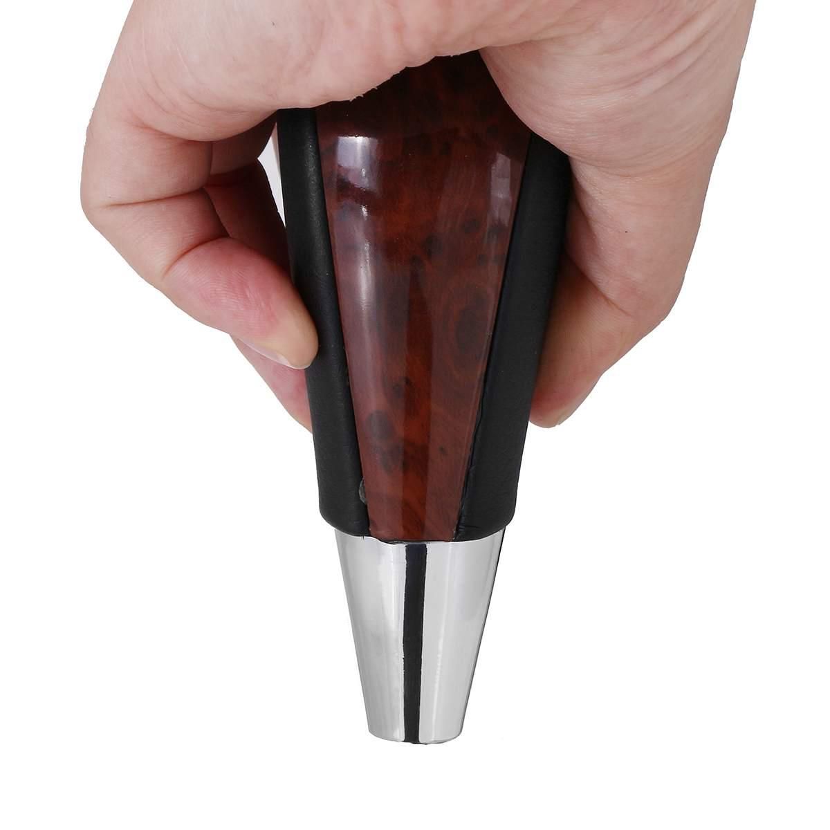 Wood Grain Car Gear Shift Knob for Toyota Corolla Camry/Harrier Fortuner Crown Land Cruiser Lever Shifter Stick Black