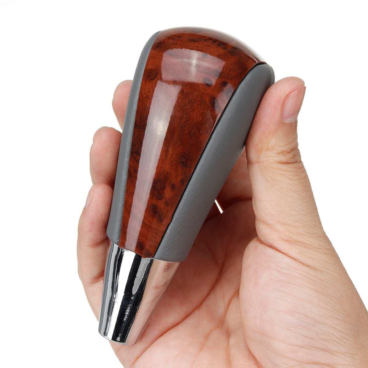 Wood Grain Car Gear Shift Knob for Toyota Corolla Camry/Harrier Fortuner Crown Land Cruiser Lever Shifter Stick Black