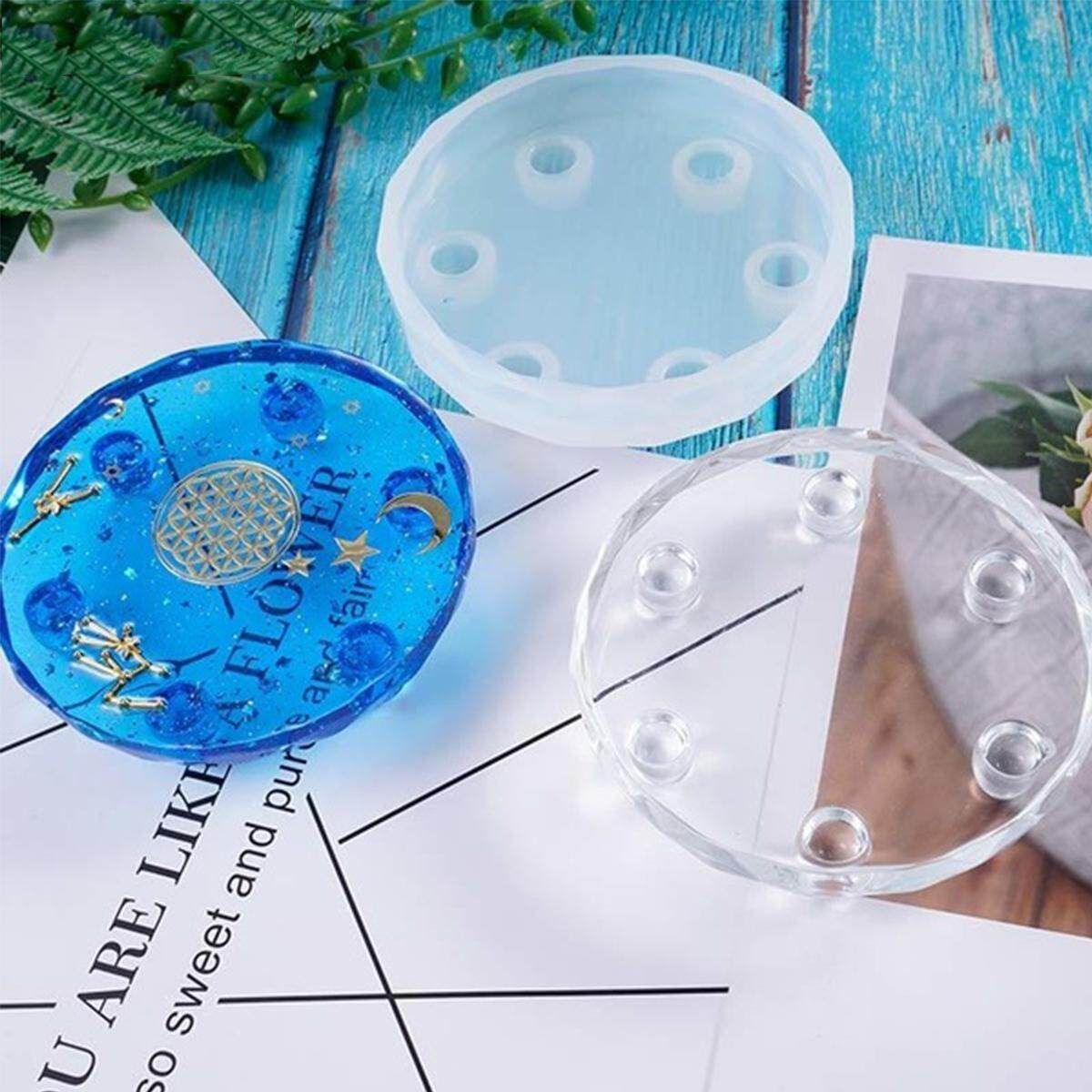Handmade DIY Resin Casting Molds Silicone Table Mold Craft Making Mould Tool Kit