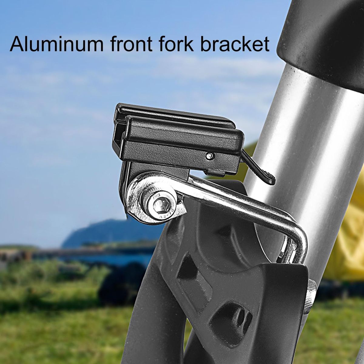 Bicycle Headlight Bracket Standard Thread Bike Front Fork Bracket Black