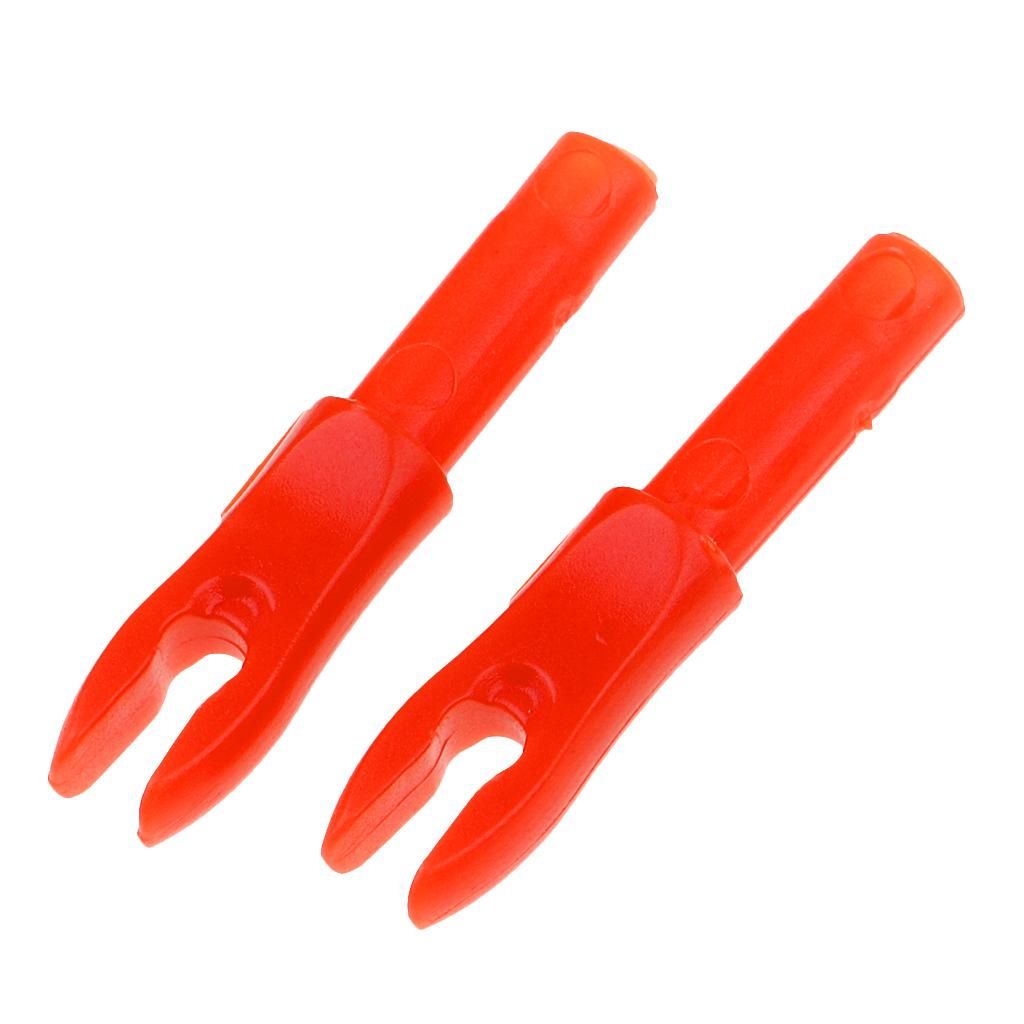 2X 12 Pieces Plastic Archery Precision Nocks For ID 4.2mm Arrow Shaft