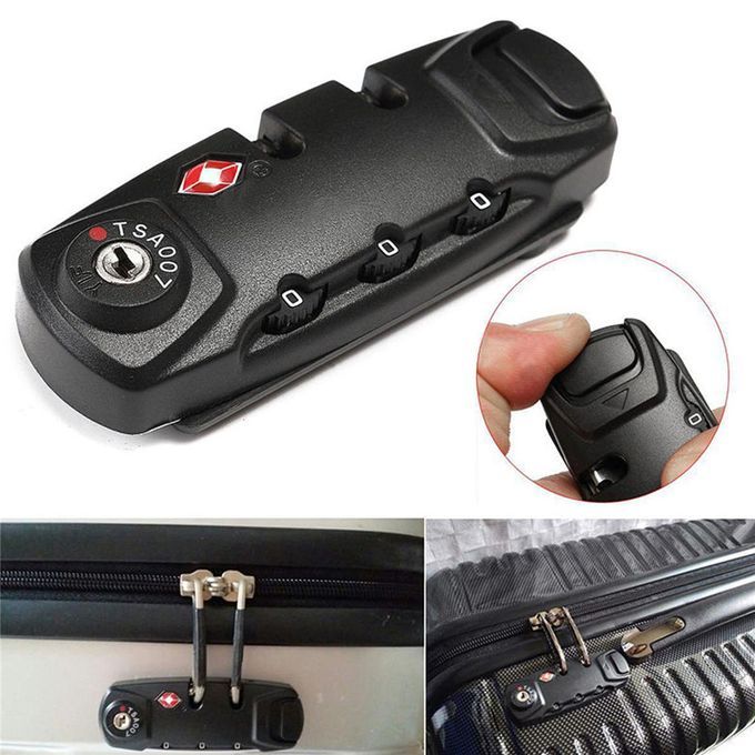 TSA  3 Combination Travel Suitcase Luggage Bag Code Lock