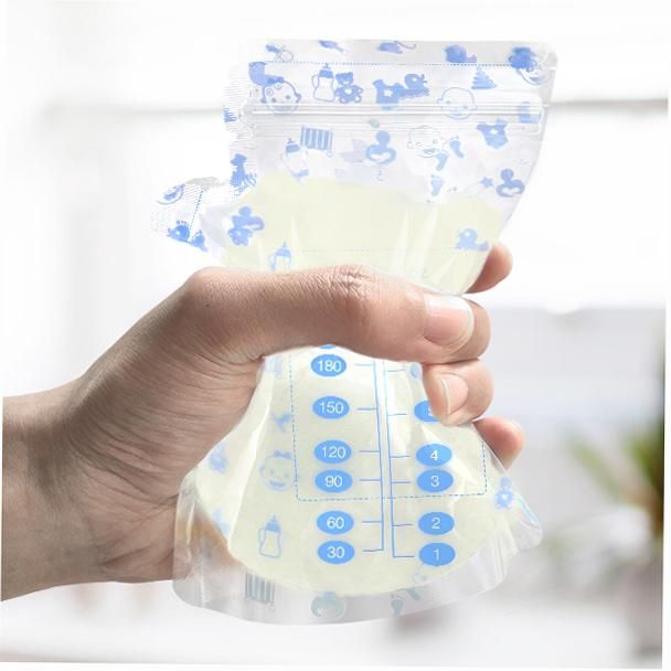 Kisdream Breast Milk Storage Fresh Bags 240ML Capacity Safe Material Milk Storage & Freezing Bag Container for Baby Infants Newborn