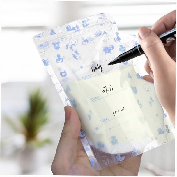 Kisdream Breast Milk Storage Fresh Bags 240ML Capacity Safe Material Milk Storage & Freezing Bag Container for Baby Infants Newborn
