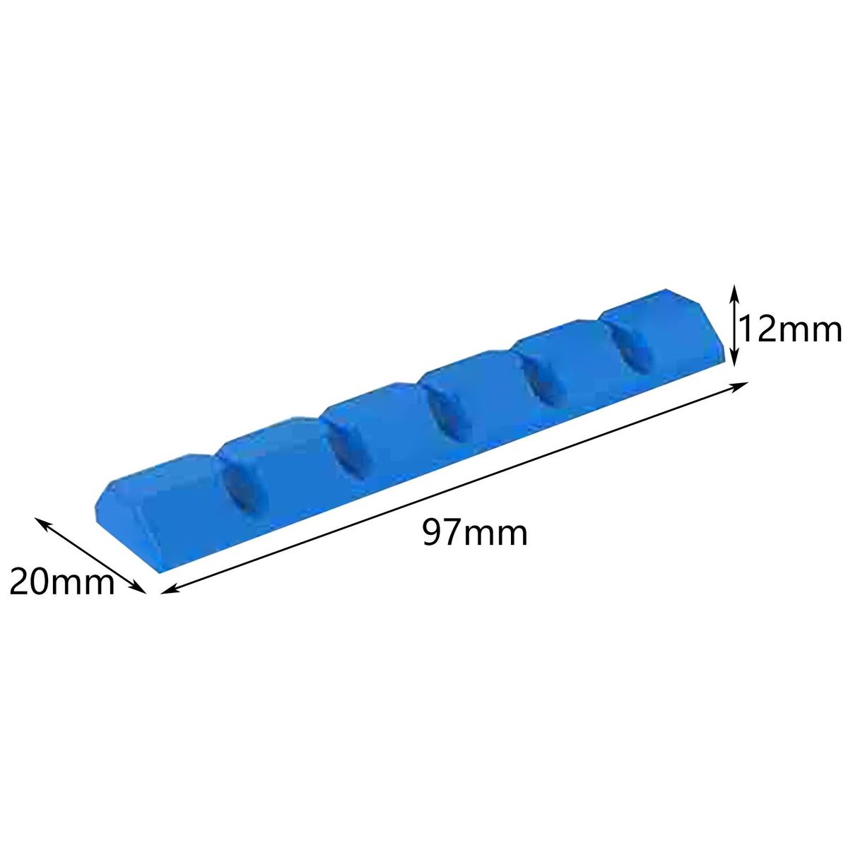 Self Adhesive Cable Clips Cable Organizer Silicone Cord Holders Blue