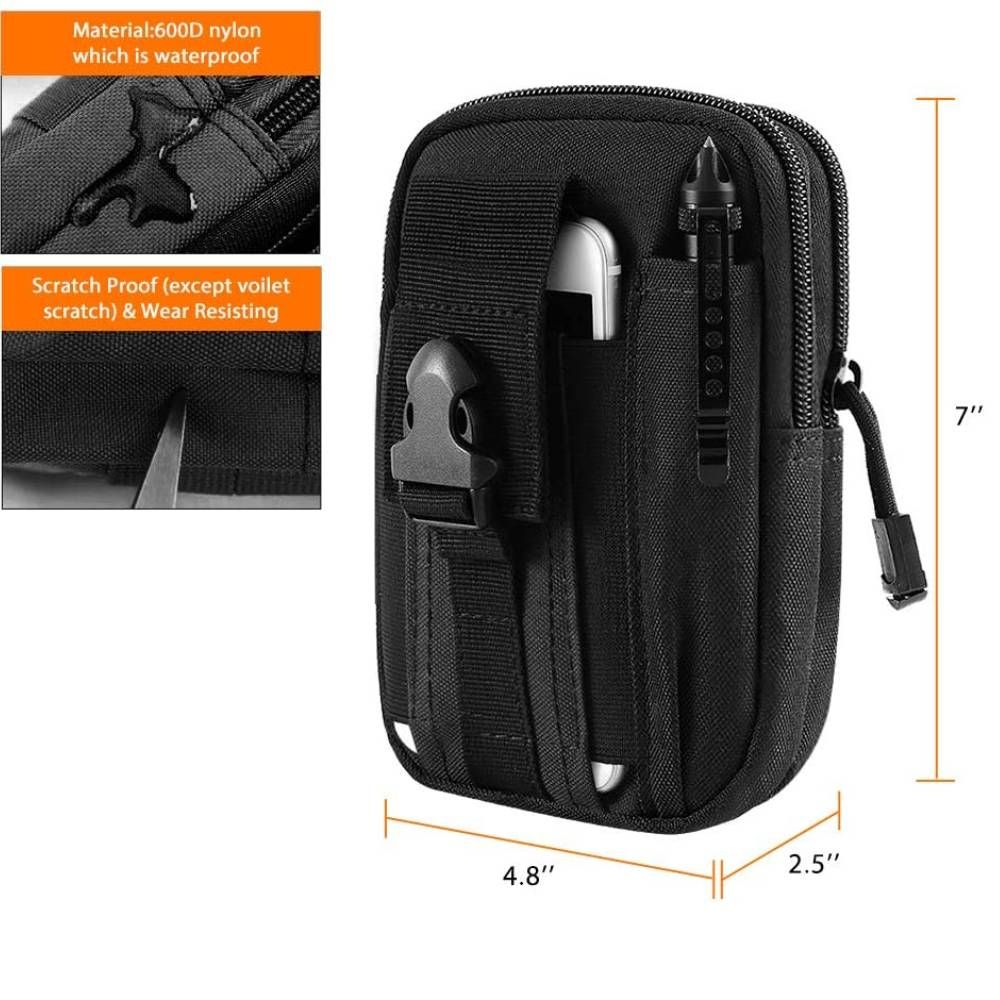 Waist Pouch Molle Bag Military Tactical Small Pack Outdoor Climb Carrying Pocket Case For Phone CP