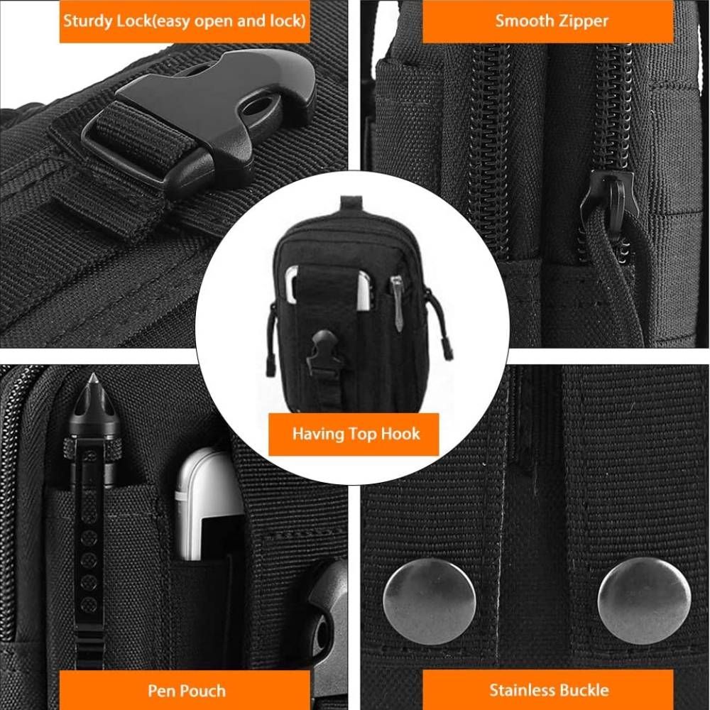 Waist Pouch Molle Bag Military Tactical Small Pack Outdoor Climb Carrying Pocket Case For Phone CP