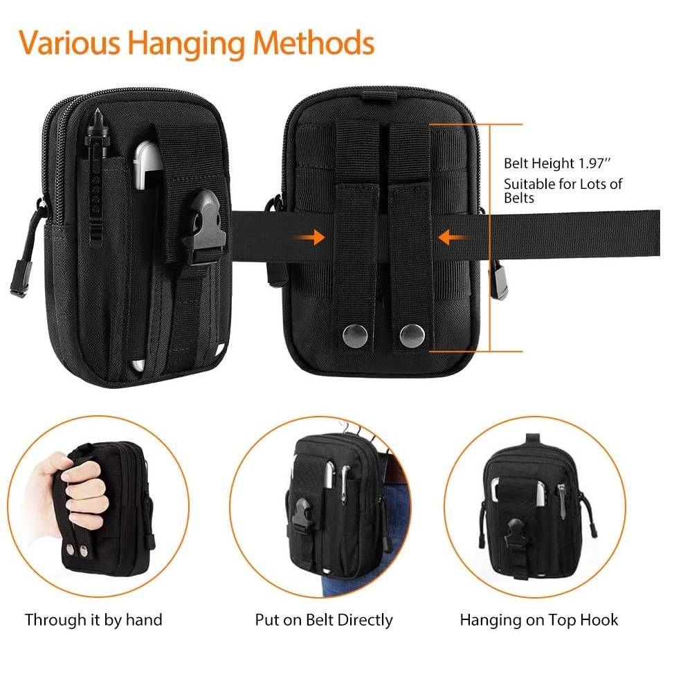 Waist Pouch Molle Bag Military Tactical Small Pack Outdoor Climb Carrying Pocket Case For Phone CP
