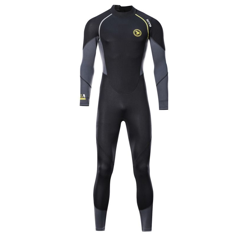 1Pcs Mens Adults 1.5mm Neoprene Diving Suit Full One-piece Wetsuit With Zipper Swim Long Sleeve