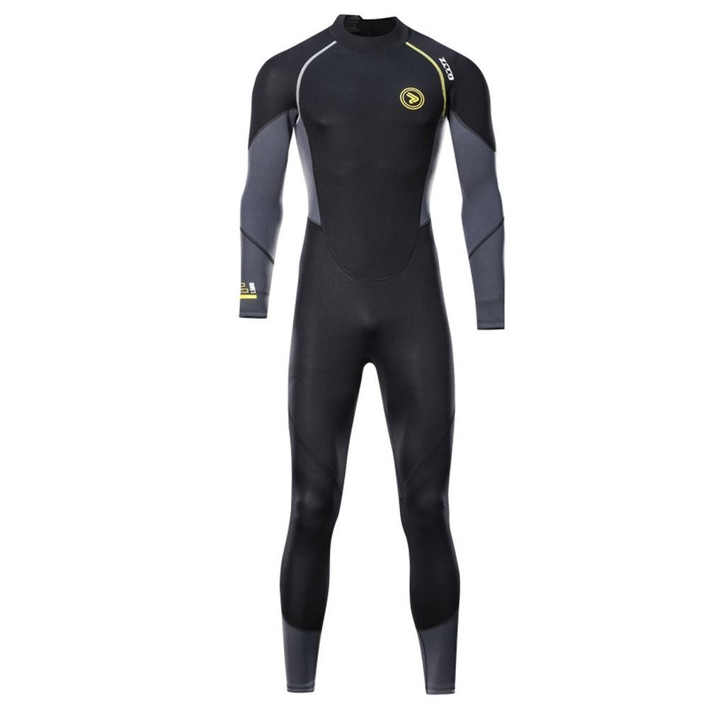 1Pcs Mens Adults 1.5mm Neoprene Diving Suit Full One-piece Wetsuit With Zipper Swim Long Sleeve