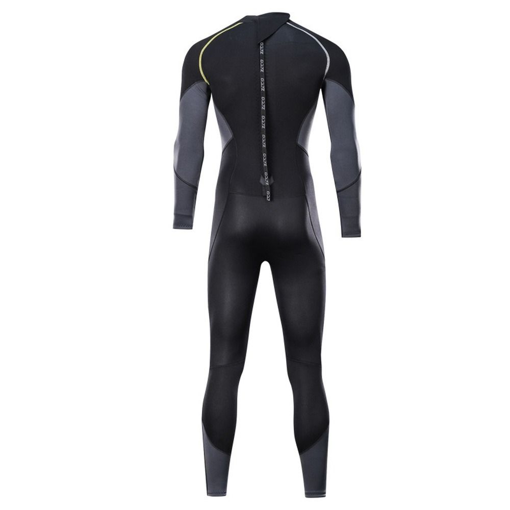 1Pcs Mens Adults 1.5mm Neoprene Diving Suit Full One-piece Wetsuit With Zipper Swim Long Sleeve