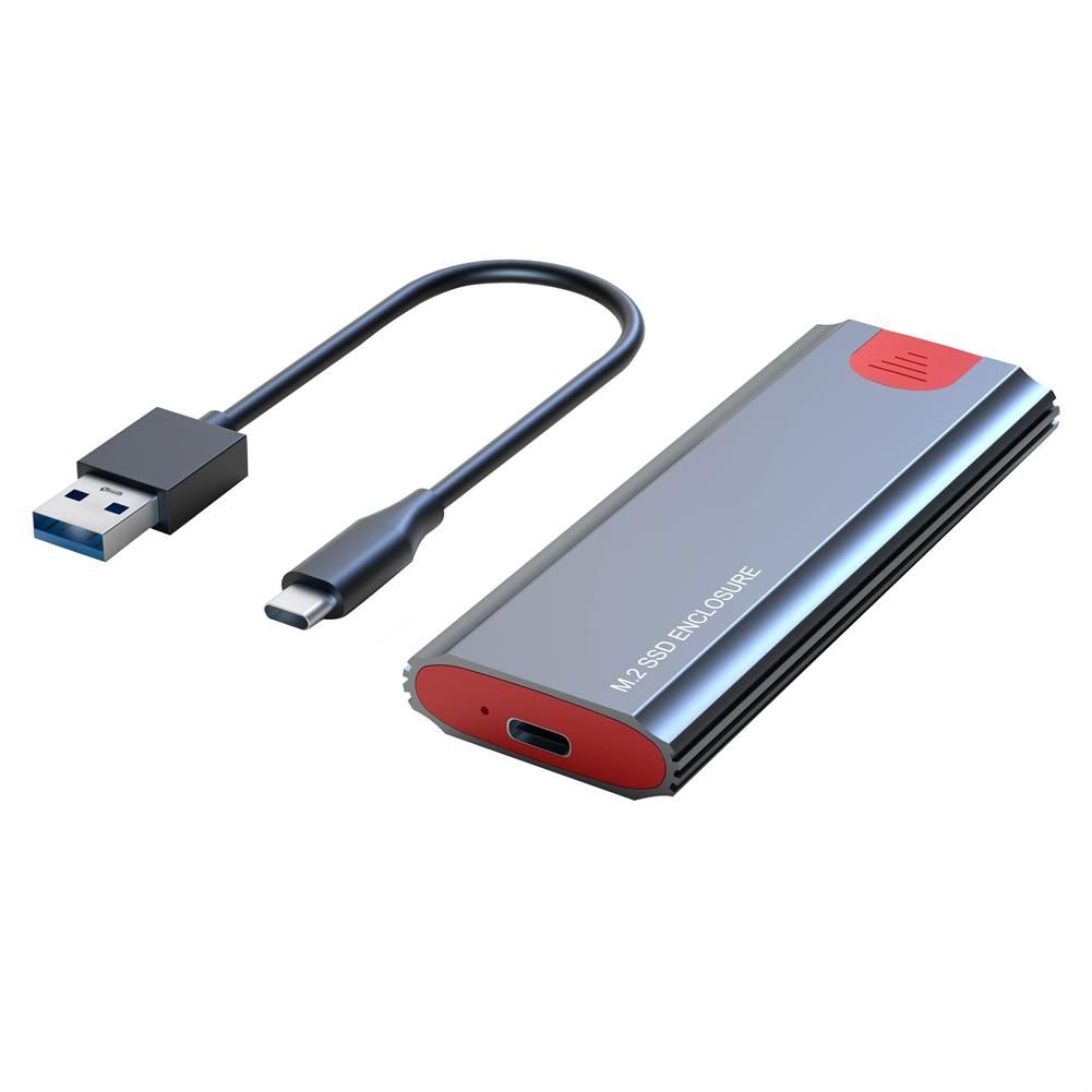 M2 SSD Case M2 To USB 31 Gen 2 10Gbps NVMe SSD Enclosure for NVMe PCIE M Key BM Key SSD  M2 SSD Case AC