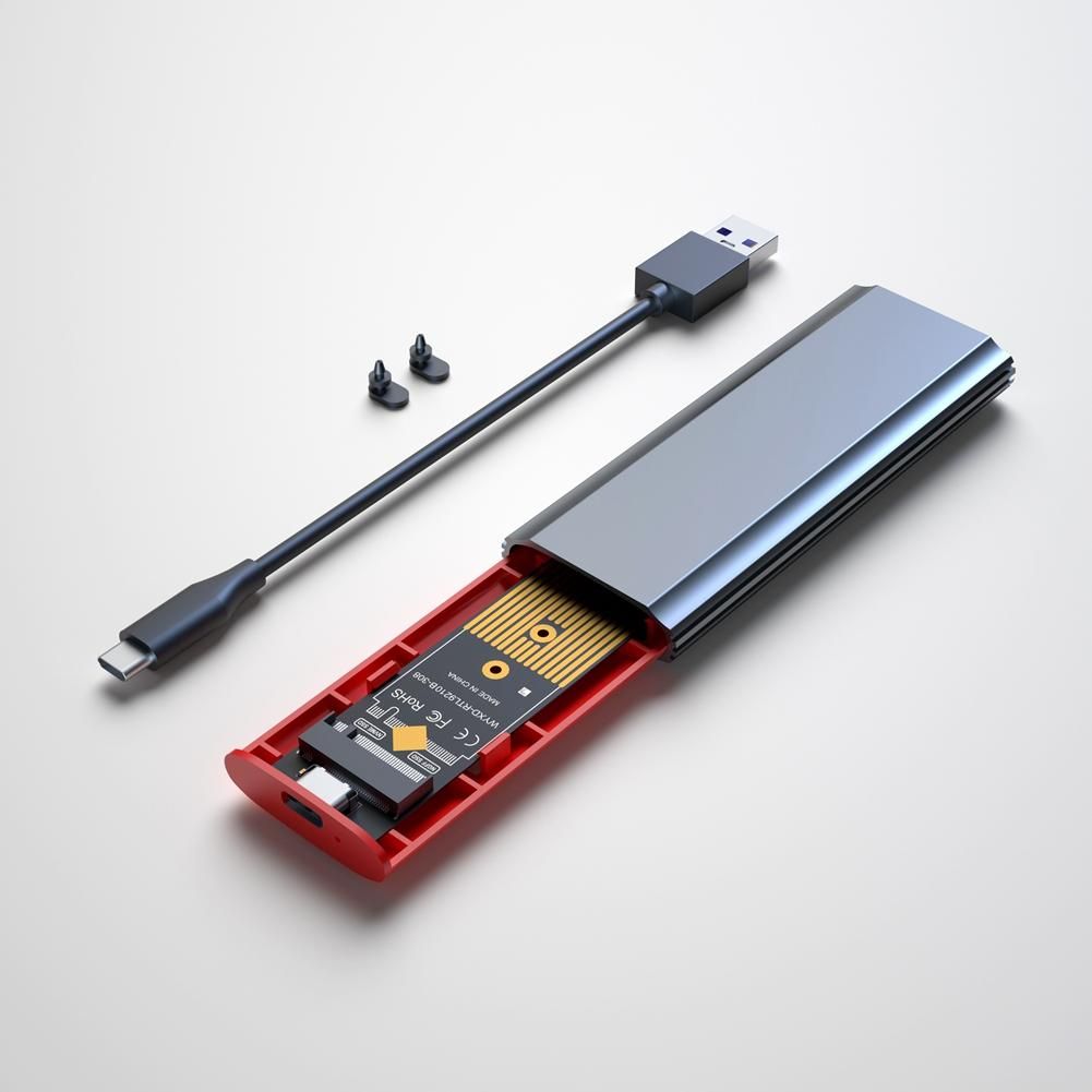 M2 SSD Case M2 To USB 31 Gen 2 10Gbps NVMe SSD Enclosure for NVMe PCIE M Key BM Key SSD  M2 SSD Case AC
