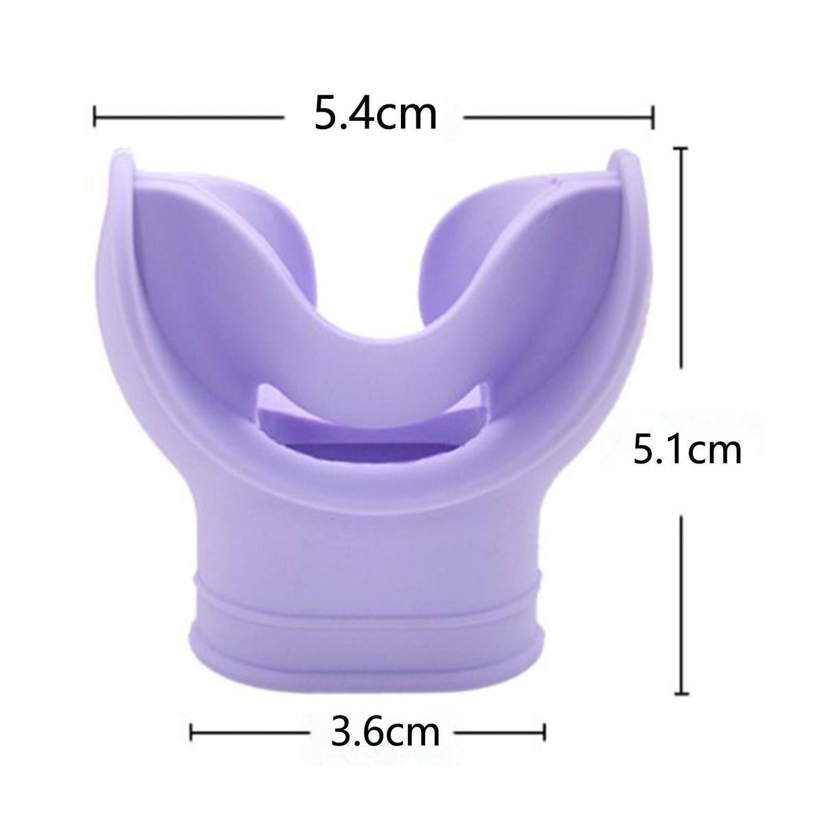 1 Set Breathing Tube Mouthpiece Silicone Scuba Diving Breathing Tube Bite Mouthpiece Purple