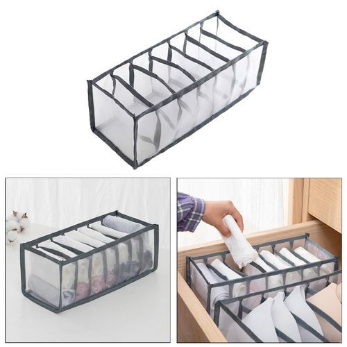 Foldable Panties Bra Drawer Storage Gray 7 Gripes