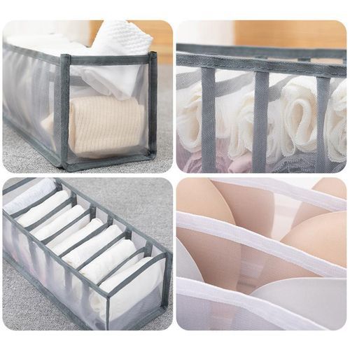 Foldable Panties Bra Drawer Storage Gray 7 Gripes