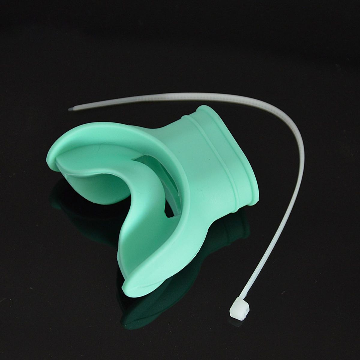 1 Set Breathing Tube Mouthpiece Silicone Scuba Diving Breathing Tube Bite Mouthpiece Mint and Blue