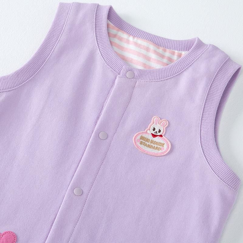 23 New Boys And Girls Baby Mk Embroidery Five Button Vest 4 Color Round Neck Cardigan Cott