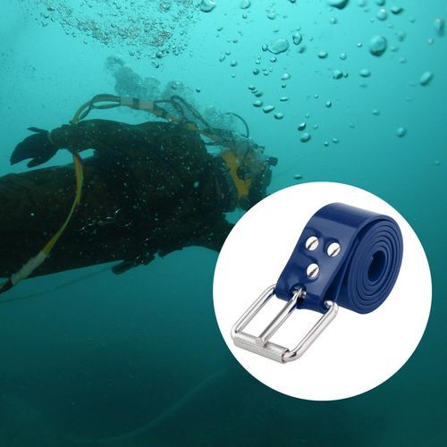 Silicone Diving Weight Belt With Stainless Steel Buckle For Blue