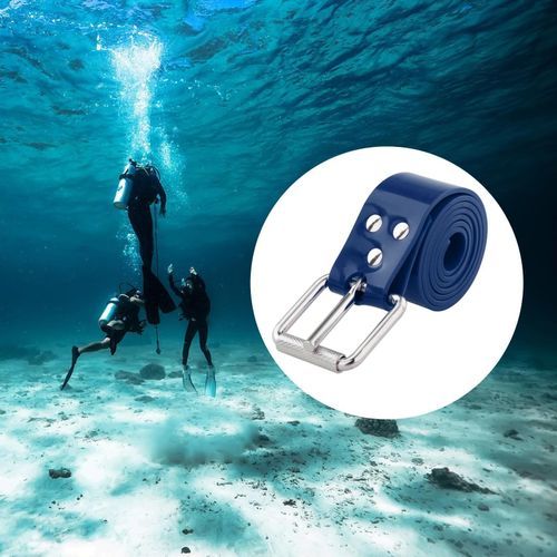 Silicone Diving Weight Belt With Stainless Steel Buckle For Blue