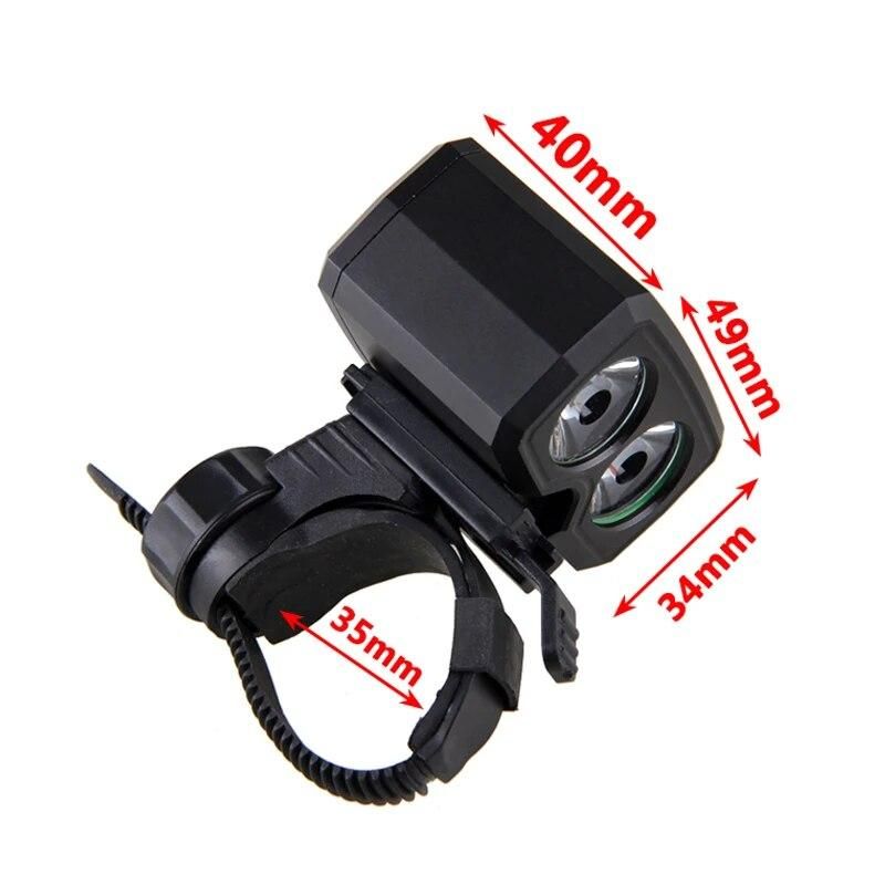 Rechargeable Bicycle USB Light 2x XM-L T6 Led Bike Headlight Cycling Flashlight Lamp 5 Modes with Tailight Rear Light Set