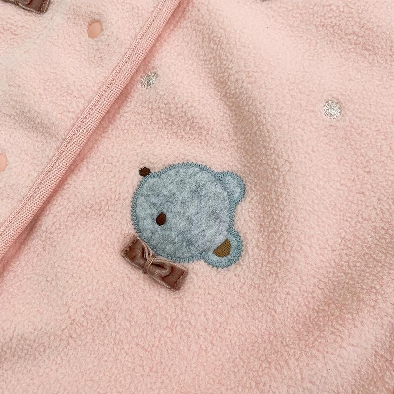 Hot-Selling New Arrival Boys And Girls Baby Polar Fleece Embroidered Waistcoat Vest Cartoo
