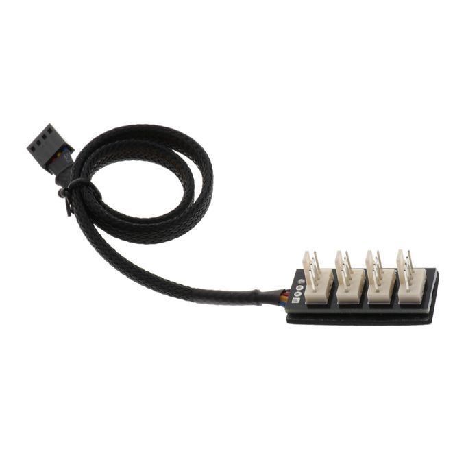 Cable 4 Ports Fan Hub Interface Power PCB Adapter For 12V 4Pin Chassic