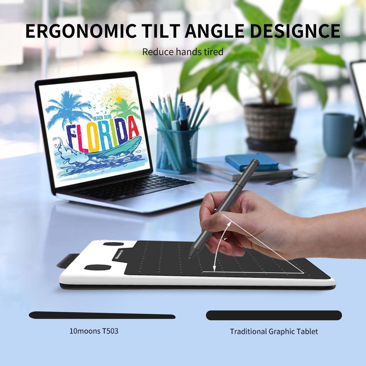 T503 Digital Art Graphics Drawing Tablet 6X3.9