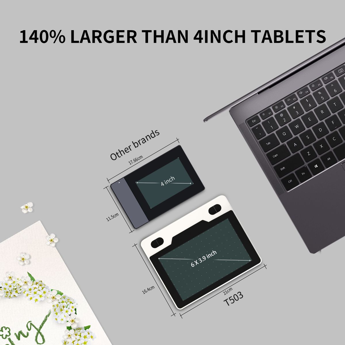T503 Digital Art Graphics Drawing Tablet 6X3.9