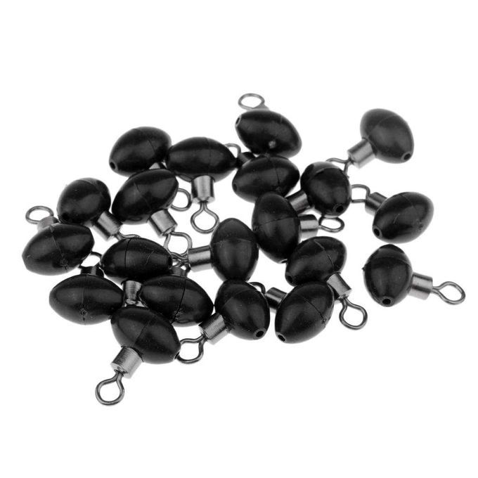 20 Pcs  Rolling Ring Swivel Plastic Olive Bead  Ring Connectors