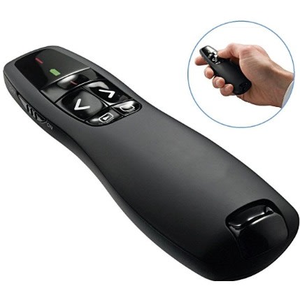 2.4ghz Usb Wireless Presenter Red Laser Pointer Ppt Remote Control For Powerpoint Presentation