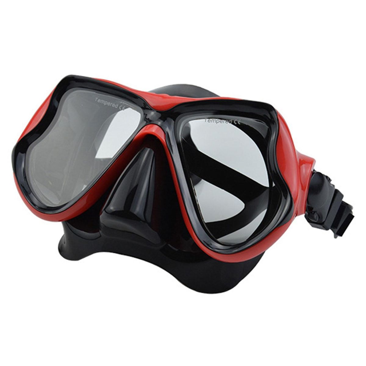Sports Underwater Swimming Silicone Glasses Sports Eyewear Red