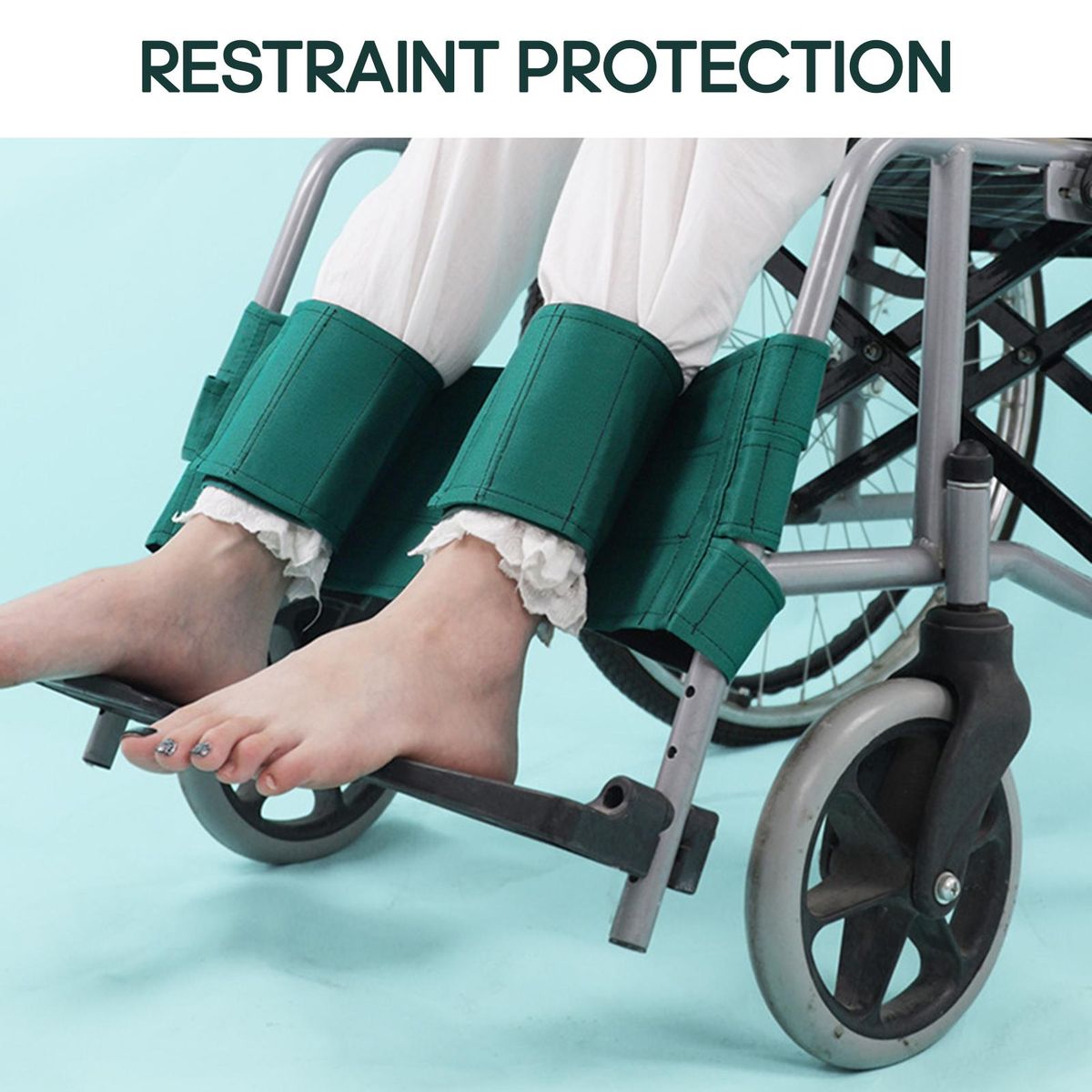 Wheelchair Leg Restraint Belt Avoid Falling Prevent Feet Protective Belt Restraint Protection for Patients Elderly