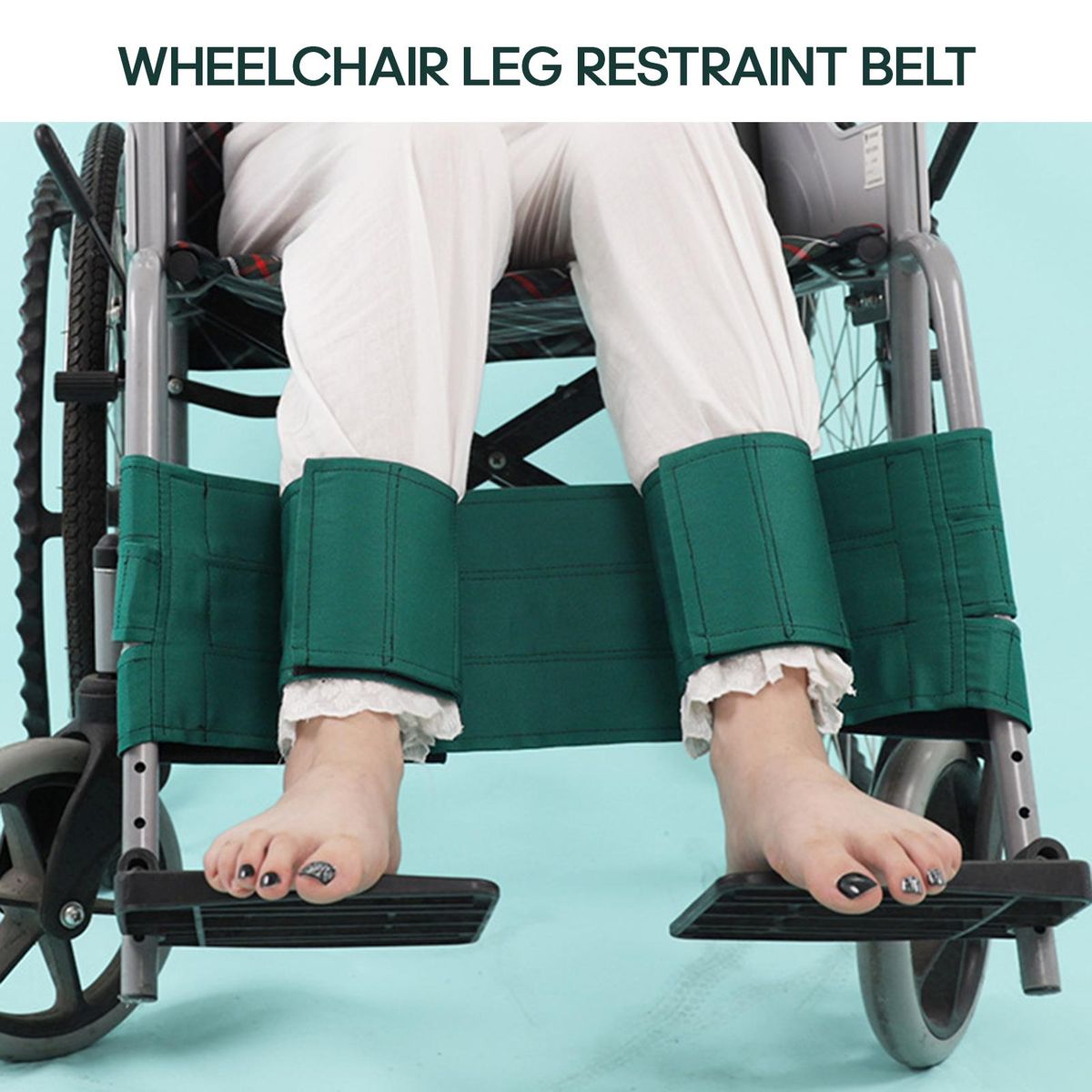 Wheelchair Leg Restraint Belt Avoid Falling Prevent Feet Protective Belt Restraint Protection for Patients Elderly