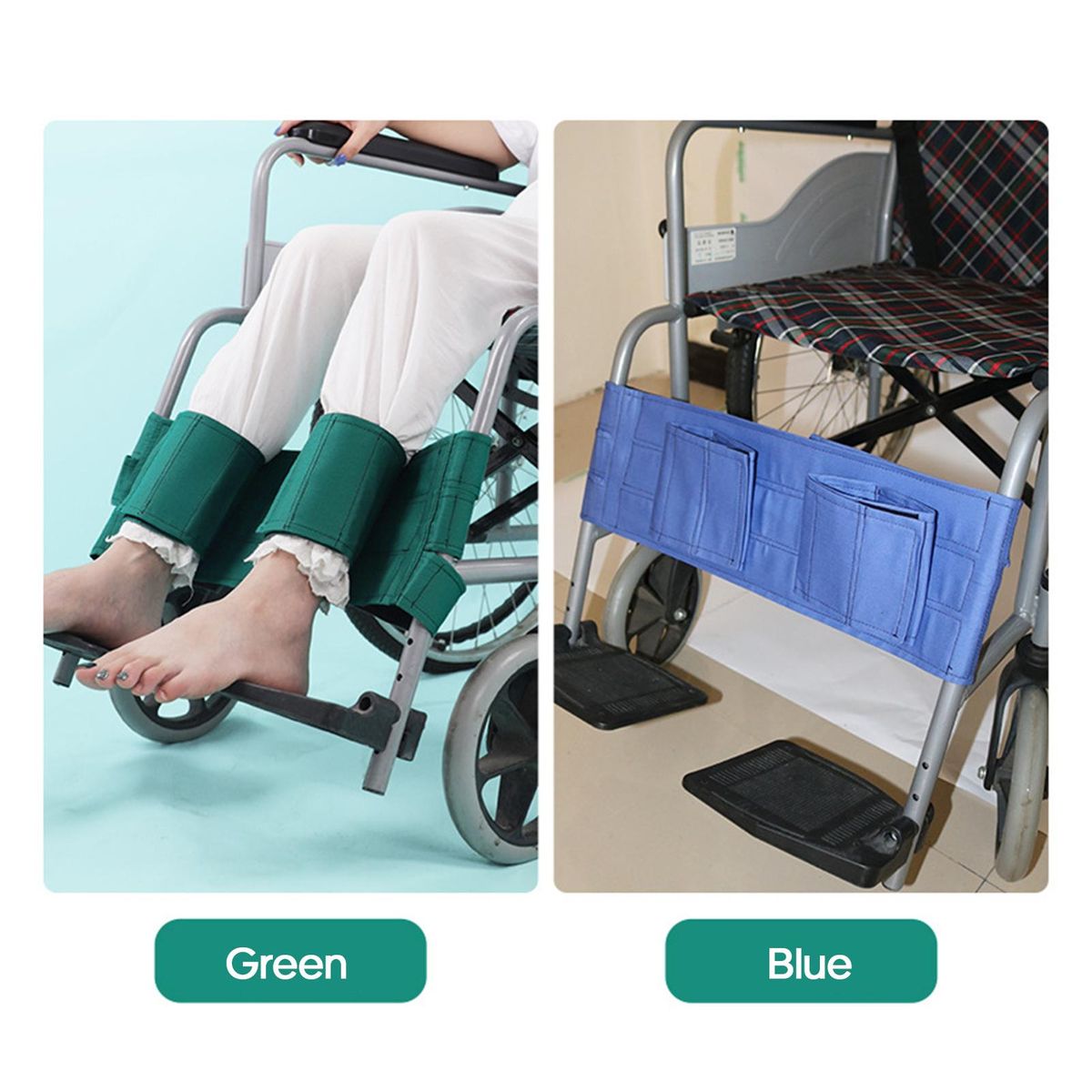 Wheelchair Leg Restraint Belt Avoid Falling Prevent Feet Protective Belt Restraint Protection for Patients Elderly