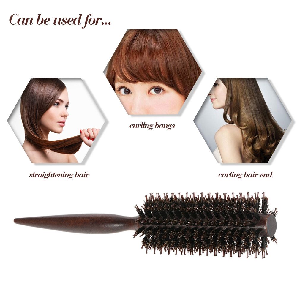 1pc Round Comb Bristle Hair Brush Comb Quiff Roller Curling