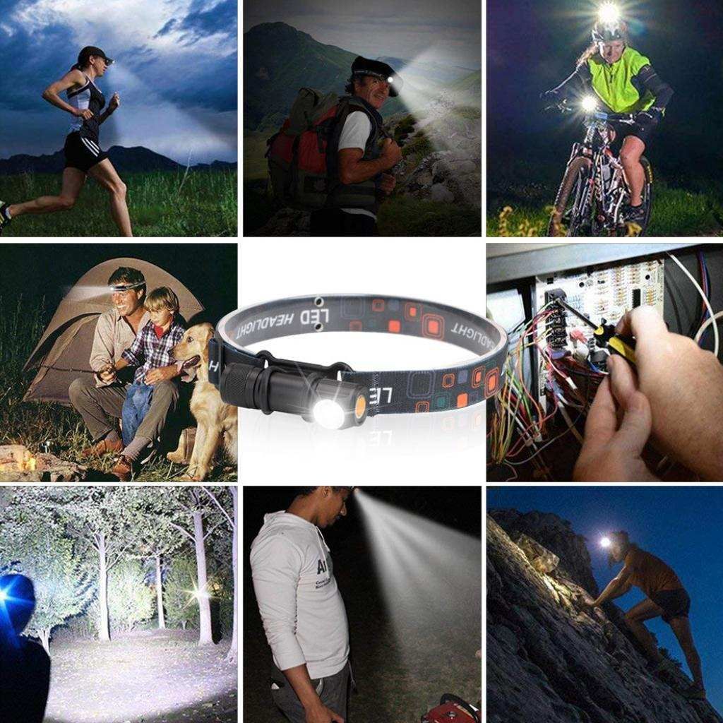 Ultralight LED - Comfortable Head Flashlight - Perfect For