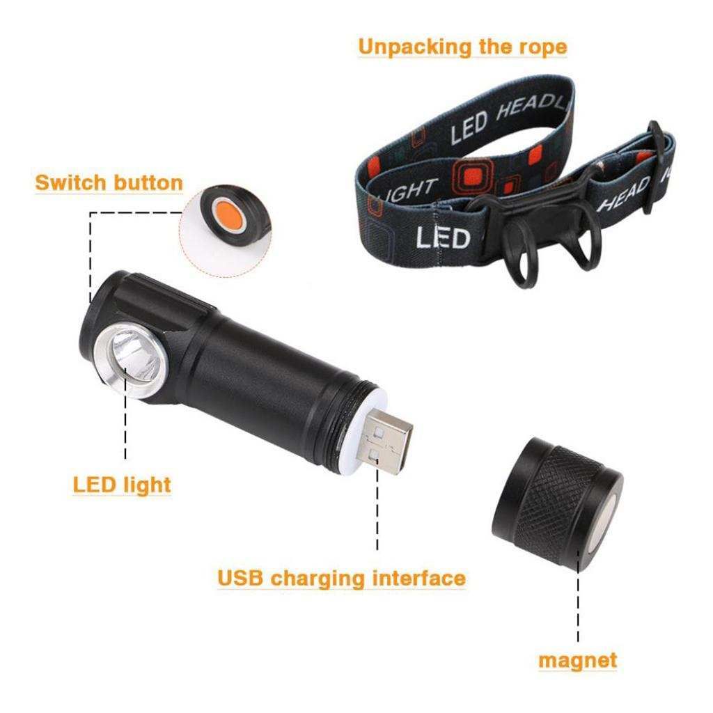 Ultralight LED - Comfortable Head Flashlight - Perfect For