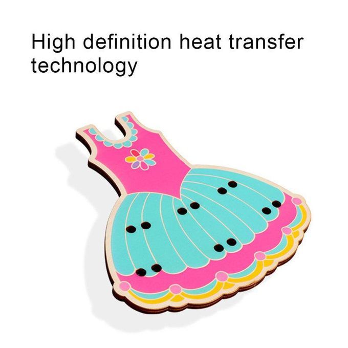 Children Cartoon Hedgedog Dress Manual Threading Sewing-