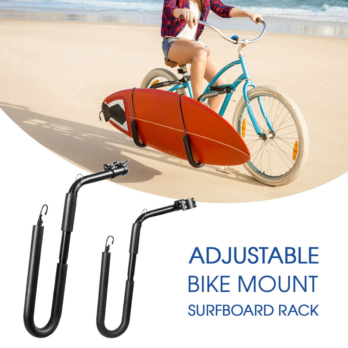 Bicycle Surfboard Rack Bike Surfing Board Carrier Surfboard