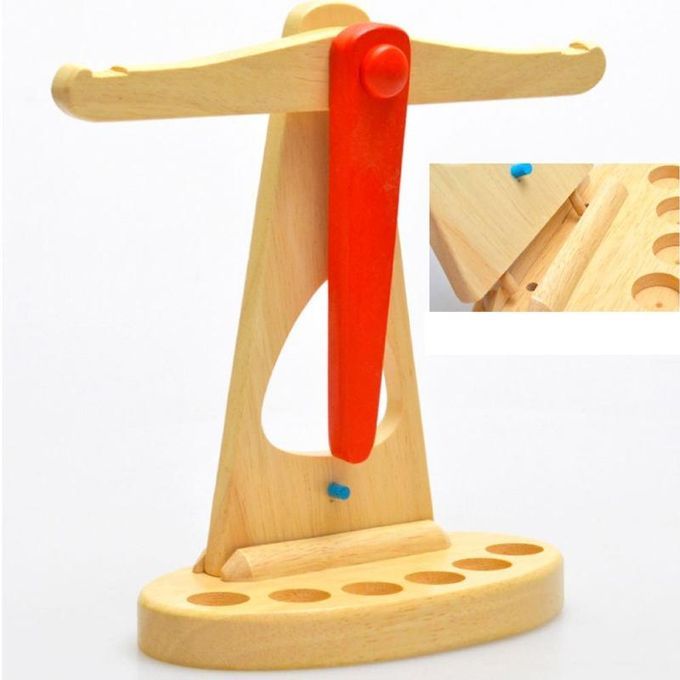 Montessori Wooden Balance Weighing Scale Early Childhood-