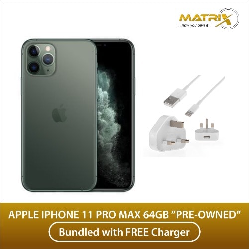 iPhone 11 Pro Max -6.5" - 64GB ROM - 4GB RAM - Preowned