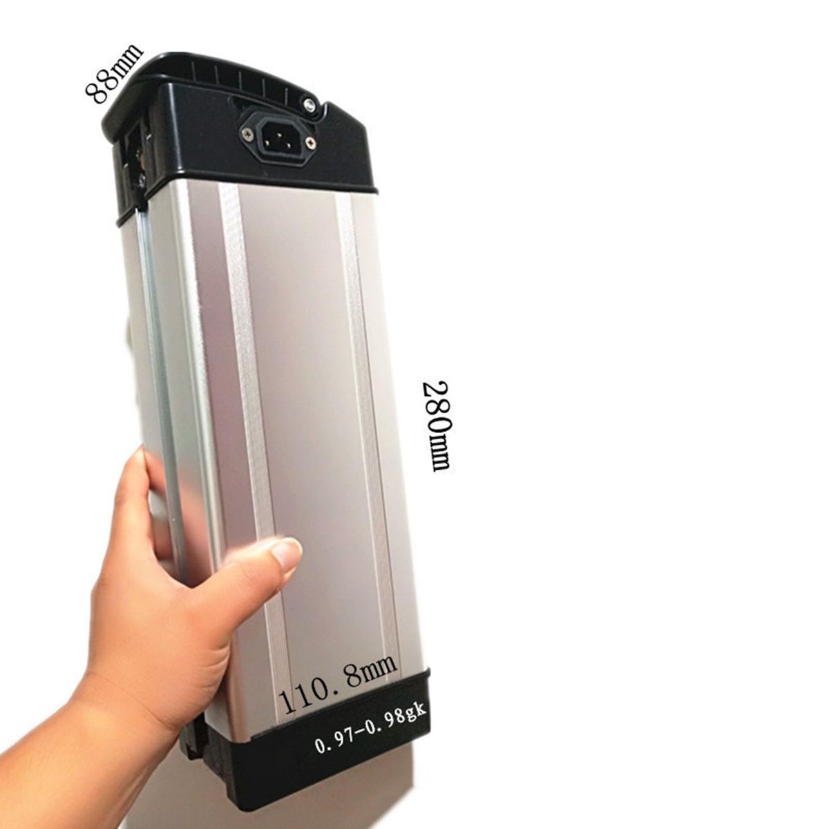 Battery Box Protector Cover Case For Electric Bikes 36V/48V DC Head