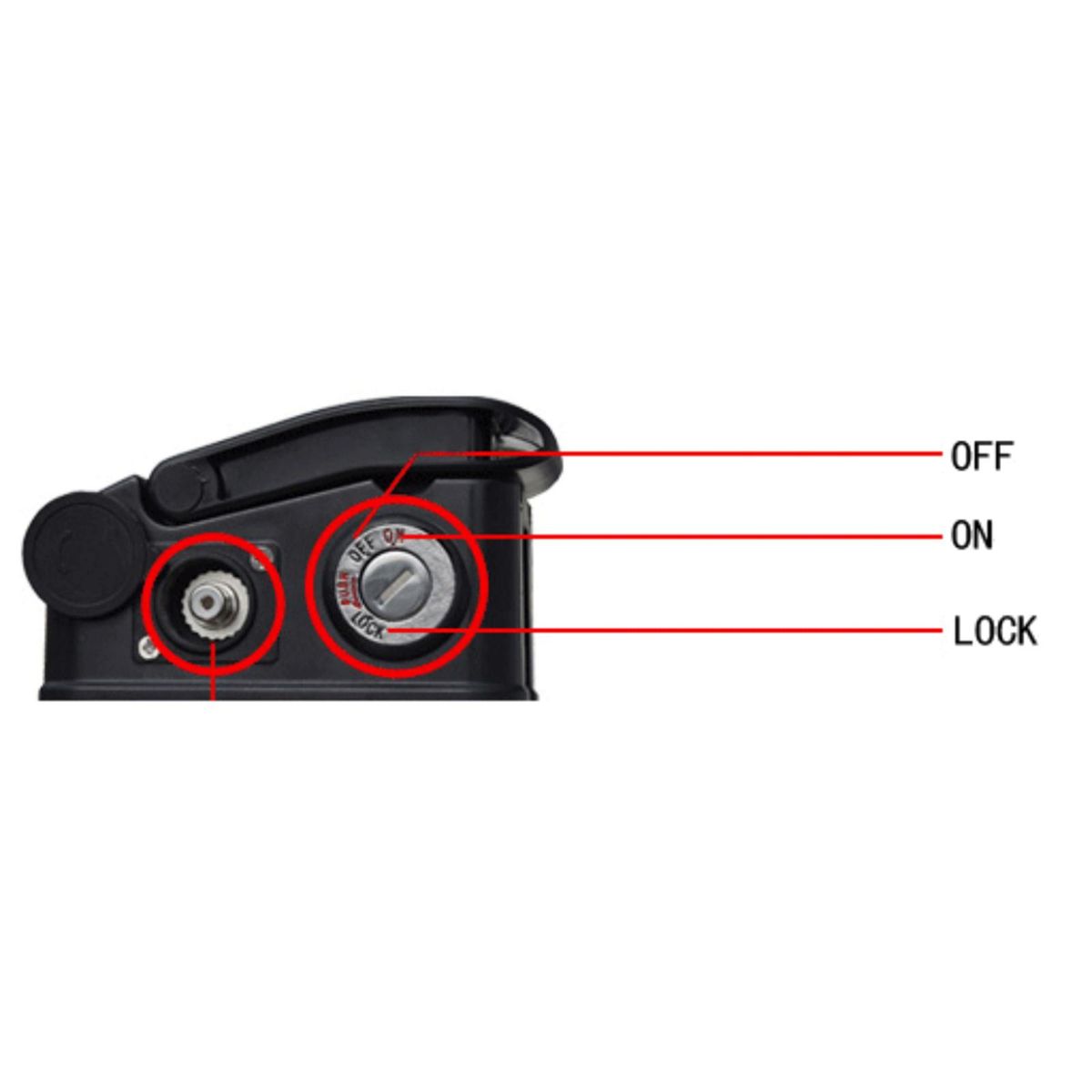 Battery Box Protector Cover Case For Electric Bikes 36V/48V DC Head