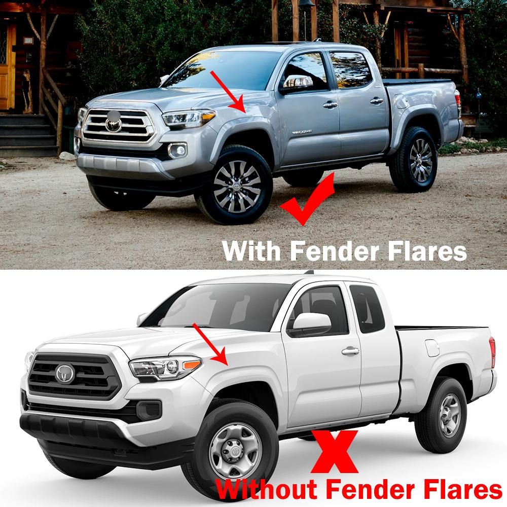 MudFlaps For Toyota Tacoma 2016-2023  2022 Mudguards Mud Flaps Splash Guards Front Rear Wheels Fender Car Accessories 4Pcs