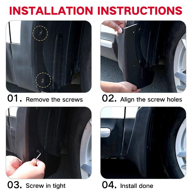 MudFlaps For Toyota Tacoma 2016-2023  2022 Mudguards Mud Flaps Splash Guards Front Rear Wheels Fender Car Accessories 4Pcs