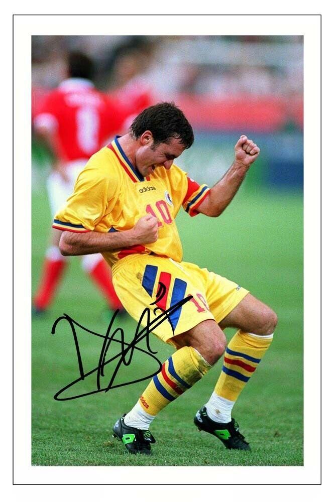 GHEORGHE HAGI ROMANIA AUTOGRAPH SIGNED Photo Poster painting PRINT SOCCER