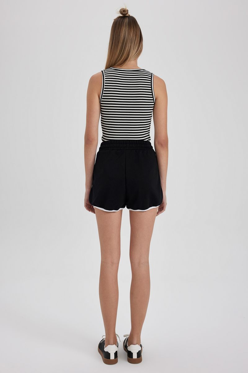 Woman Coool Regular Fit Knitted Short - Black