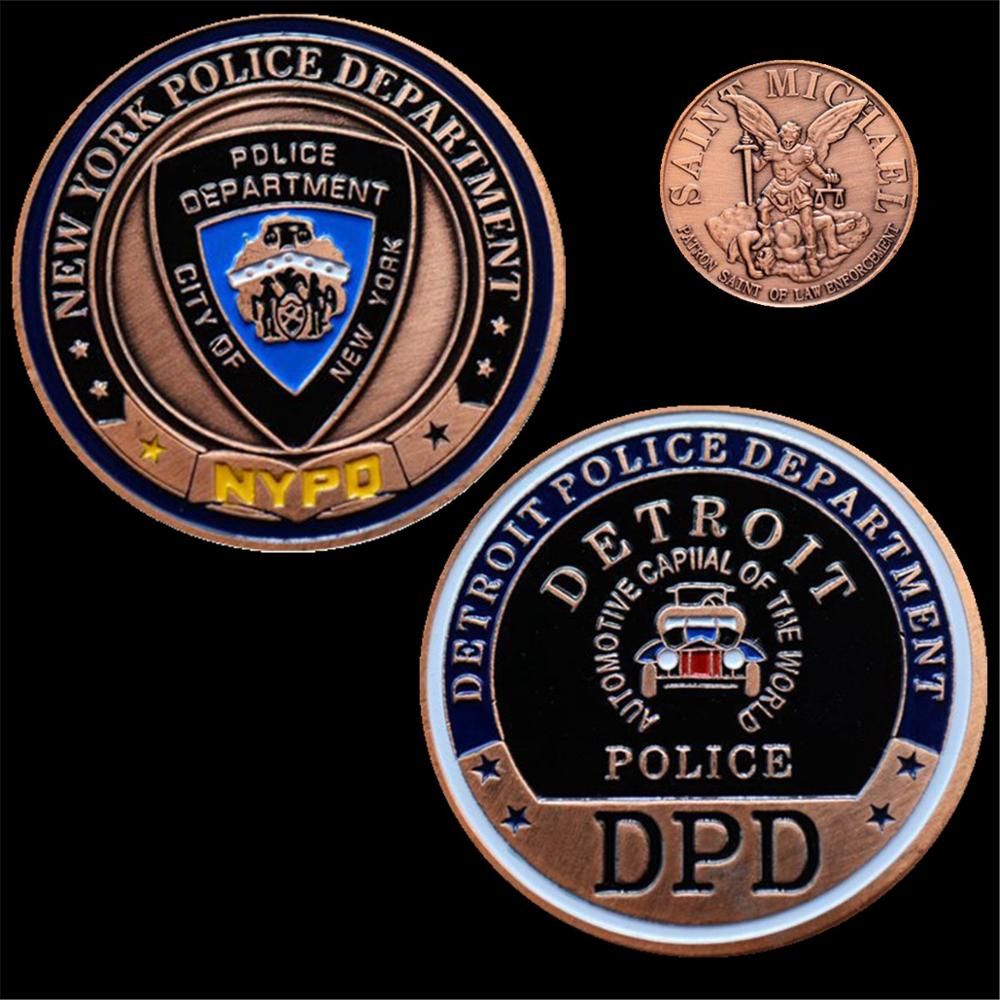 1pc New York Police Department Challenge Coins Bronze