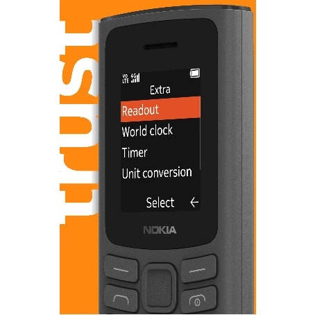 105 - 1.8 inch - Dual Sim - 4g - 1020mAh - Black